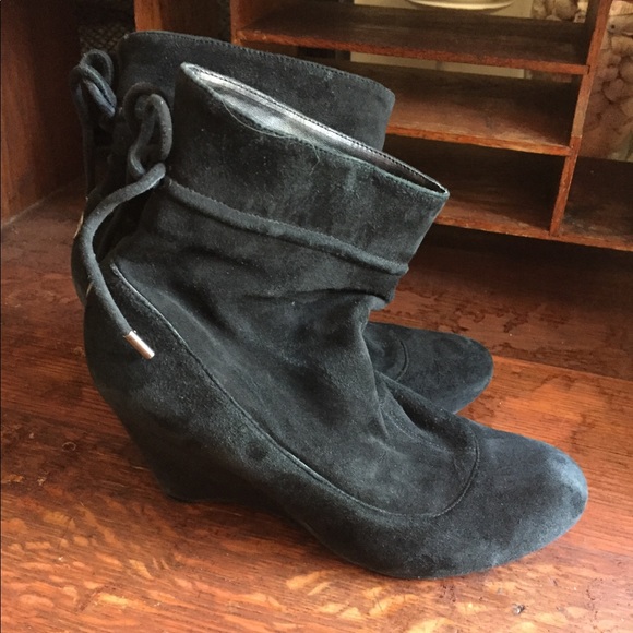 BCBG Slouch Suede Booties (S11) - Picture 2 of 8